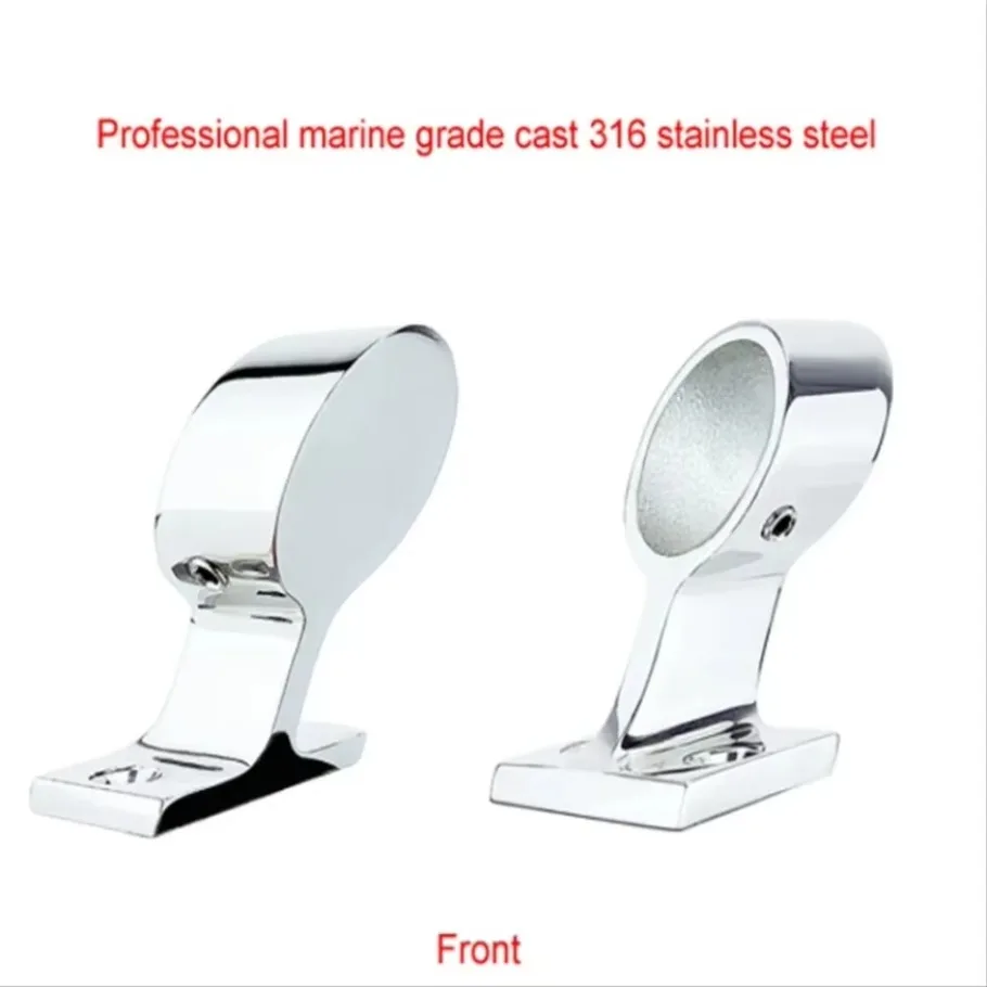 25mm  Angles 316 Stainless Steel Boat Hand Rail Fitting Marine Railing Support Bracket Tube Stanchion Hardware Yacht Accessories