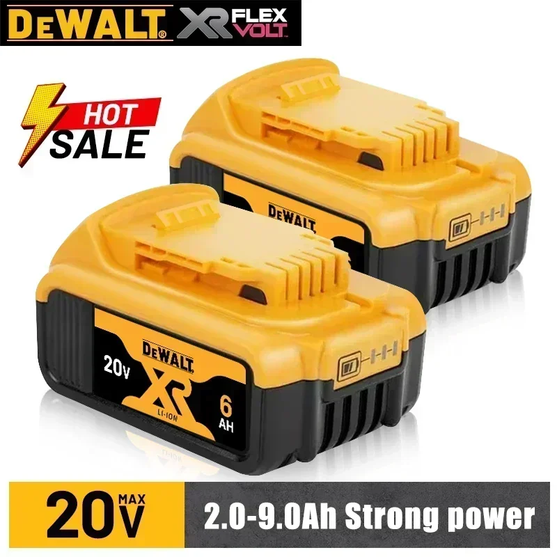 100% original DEWALT 20V battery, power tool DCB606, DCB205,DCB206,DCBGene,DCB182,DCB200 MAX,18V,60V,2AH 3AH 6000MAH 9000mAh