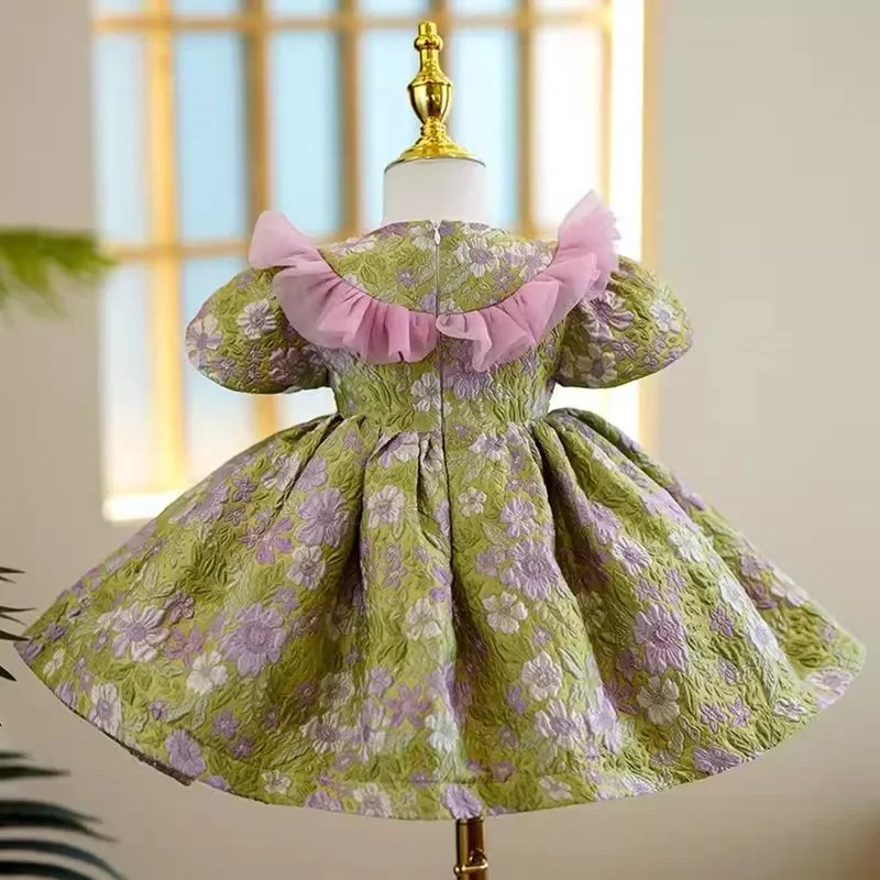 High-End Children's host's Performance  Evening Gown Kids  Wedding Birthday Baptism Eid Party Girls Dresses A3592