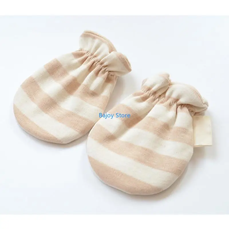 

63HE Unisex Toddler Non Slip Ankle Mittens Set of 1 Pair Anti Scratch Cotton Gloves