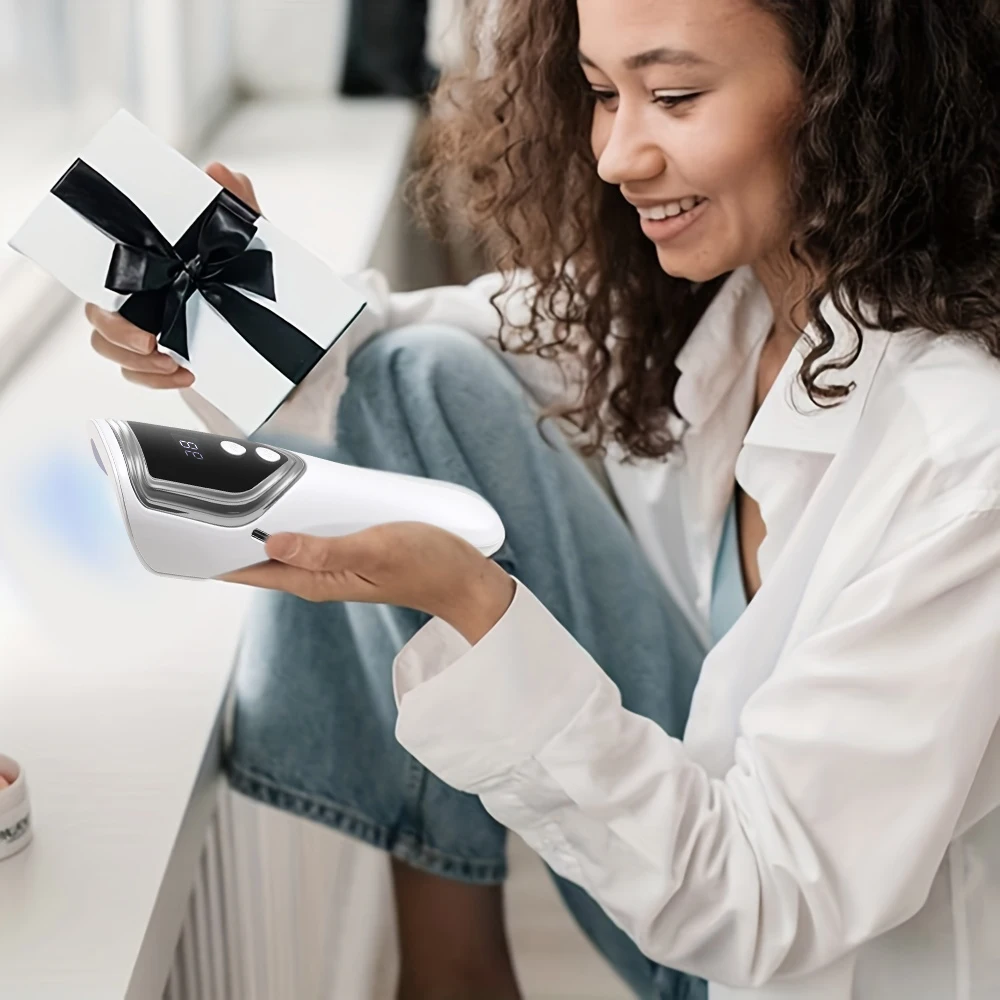 YIKOOLIN USB قابلة للشحن الأشعة فوق البنفسجية LED مسمار مصباح يده ضوء مانيكير صغير مع 5 حبيبات مصباح مستديرة متفاوتة الأحجام لتجفيف سريع هلام طلاء الأظافر #5