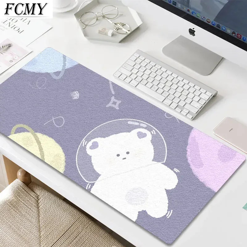 Big Cute Shortcut Key Big Mouse Pad Large Girl Simple Silicone Wristband Ins Second Element Gaming Thickened Mat Mouse Pad