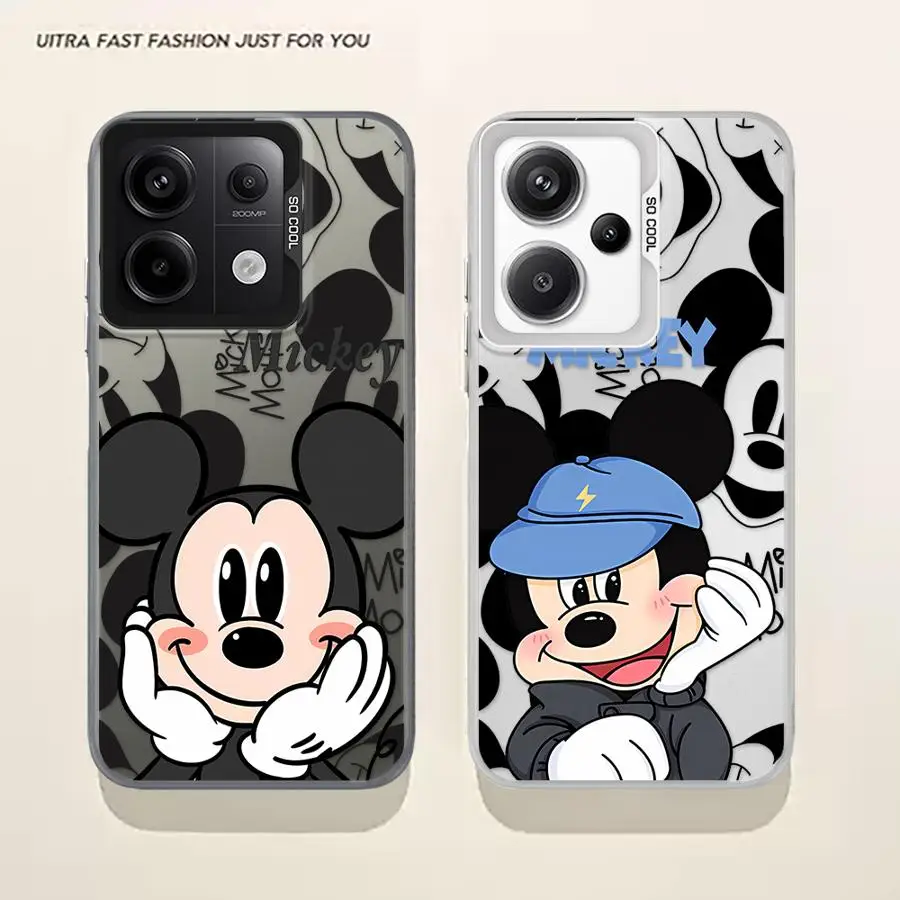 

Case for Xiaomi Redmi Note 11S 12 12S 14Pro+ 13 Pro + 11 12Pro 10 10S 14 Soft Shell Disney Mickey Minnie Mouse