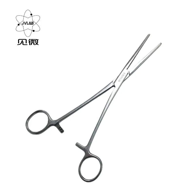 Hemostatic Forceps Straight Head 24 cm Stainless Steel Medical Pliers Surgical Forceps Laboratory Cutting Pliers Free Shipping