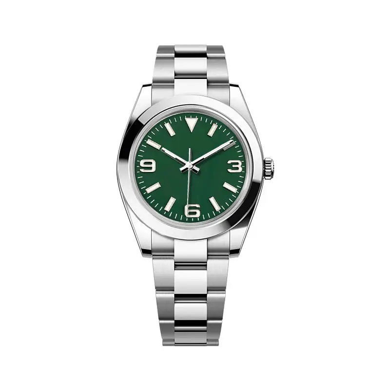 로그북 바늘 Nh35 NH36 광택 실버 손 8*12*12.5mm 배턴 스타일 Datejust 손 시계 손 C3 파란색 빛나는 교체