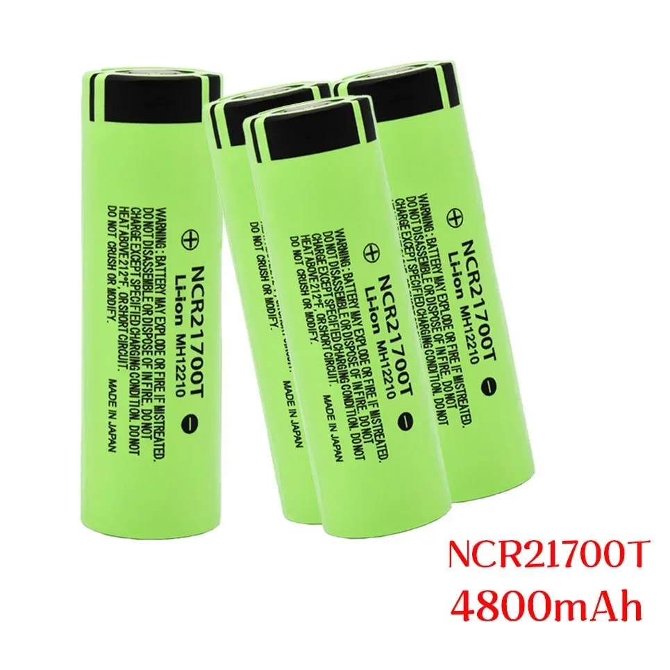 21700 NCR21700T Lithium Rechargeable Battery 4800mAh 3.7 V 40A High-discharge Battery High-drain Li-ion Battery