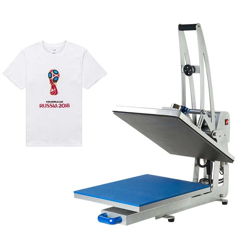 Direct Injection Heat Press Machine CK1702 Setable T-shirt Heat Press Machine 40*50cm Magnetic Semi-automatic Heat Transfer Mach