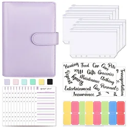 A6 Money Budget Planner Binder With Zipper Envelopes, Cash Envelopes For Budgeting, Money Organizer For A6 Cash Budget Binde