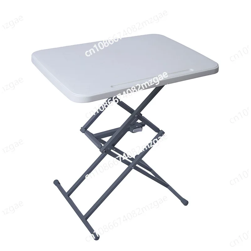 All-in-One Folding Home Workstation, Adjustable Height Desk for Reading, Learning, Computer Use, and Dining in Space-Limited