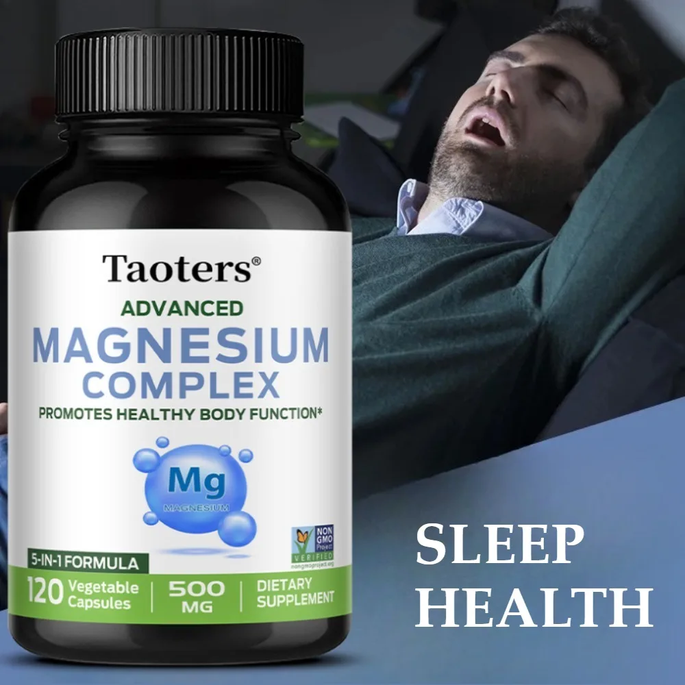 Magnesium Complex - Bone, Muscle & Heart Health Supplement, Sleep Support,Muscle Relaxation,Stress & Anxiety Relief