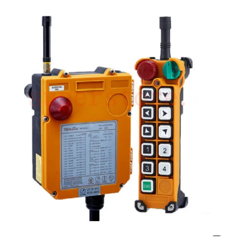 F24-10S Industrial Radio Wireless Remote Control with 1 Transmitter + 1 Receiver  and 18-65V / 65-440V Optional Kit