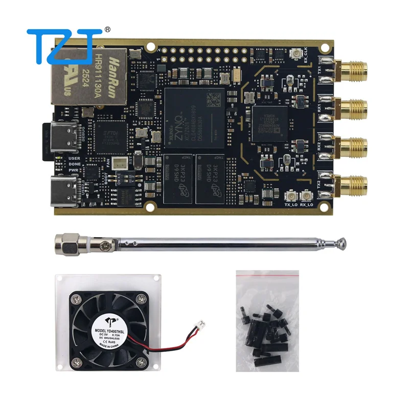 Tzt 70mhz-6ghz Zynq7020 + ad9363/zynq7010 + ad9363 Sdr لوحة تطوير الراديو المحددة لـ Pluto Sdr Matlab