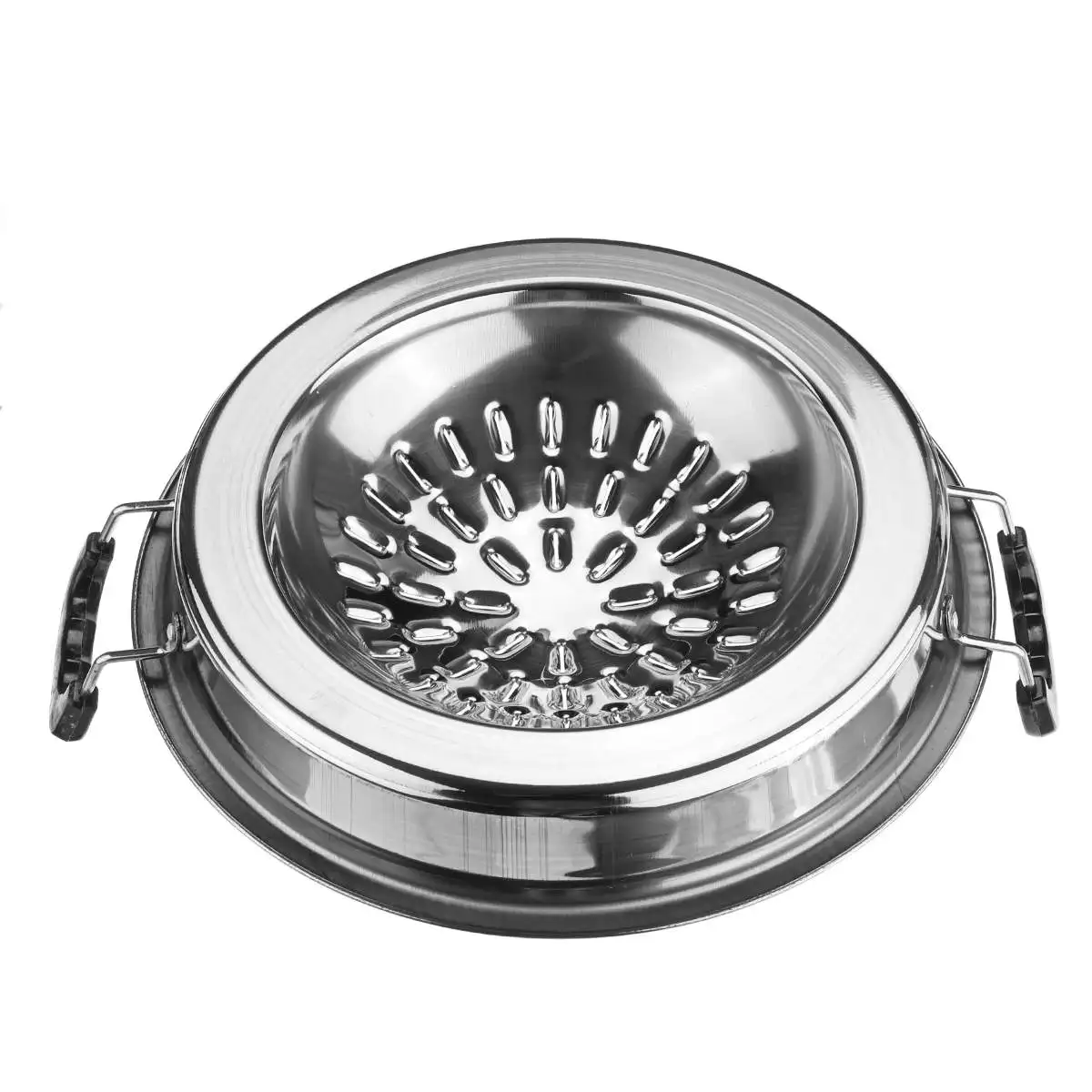36cm Thai Style BBQ Grill Pan Aluminum Barbecue Topper Stovetop Plate Barbecue Pan Basket Steamer Cookware Kitchen Cooking Tools