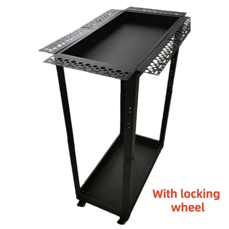 عربة أدوات تخزين إصلاح دنت السيارة قابلة للتعديل في الارتفاع المجهزة بخطافات تتميز بطبقتين من الحركة وعجلات القفل