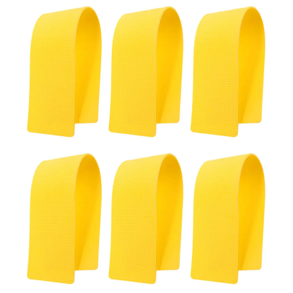

6 Pcs Landmark Mats Marker Pads Portable Straight Floor Markers PVC Training Signs Tennis Court Accessories Sports Drill Tools