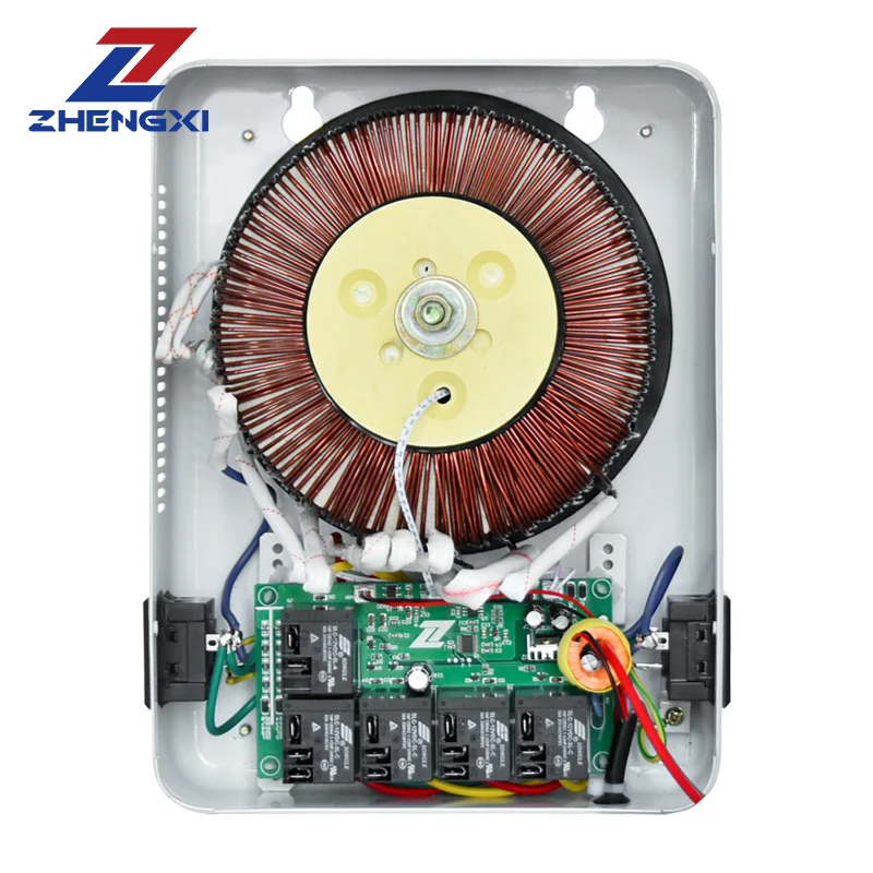 ZX Fabriek spanningsstabilisator TKR-3000VA 5000VA eenfase AVR 220v automatische spanningsregelaar voor airconditioner