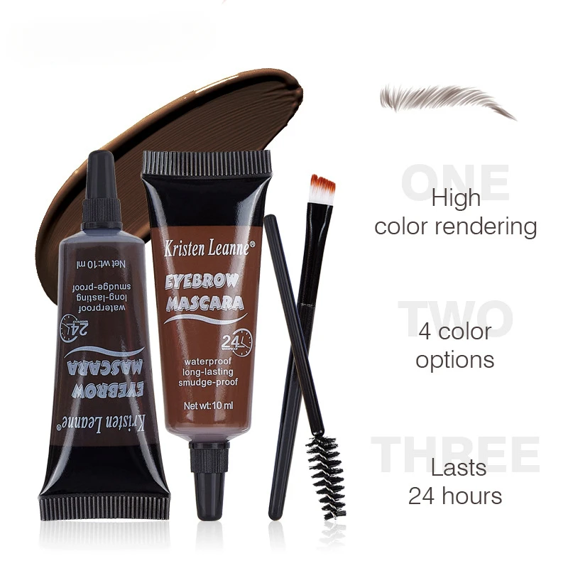 2024 Sales Eyebrow Waterproof Glue 24 Hours Not Shading Shape Persistent Liquid Dye Cream Eyebrow Makeup Products