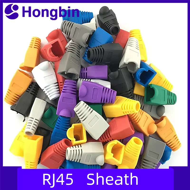 100 Pcs Mixed Color CAT5E CAT6 RJ45 Ethernet Network Cable S