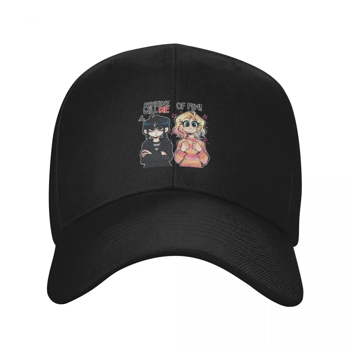 Someone will die... of Fun! Enid and Wednesday fanart Baseball Cap Hood Designer Hat Female Men's