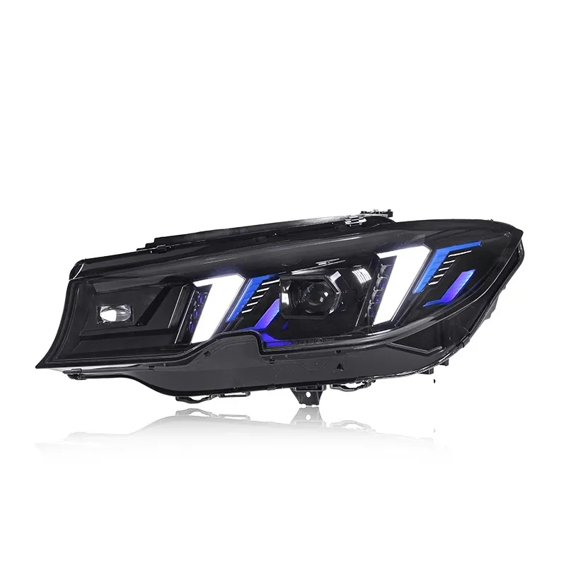 Led مجموعة مصابيح أمامية لسيارات BMW 3 Series G20 G28 2019-2015 النهار تشغيل ضوء بدوره إشارة طقم الجسم اكسسوارات السيارات #2