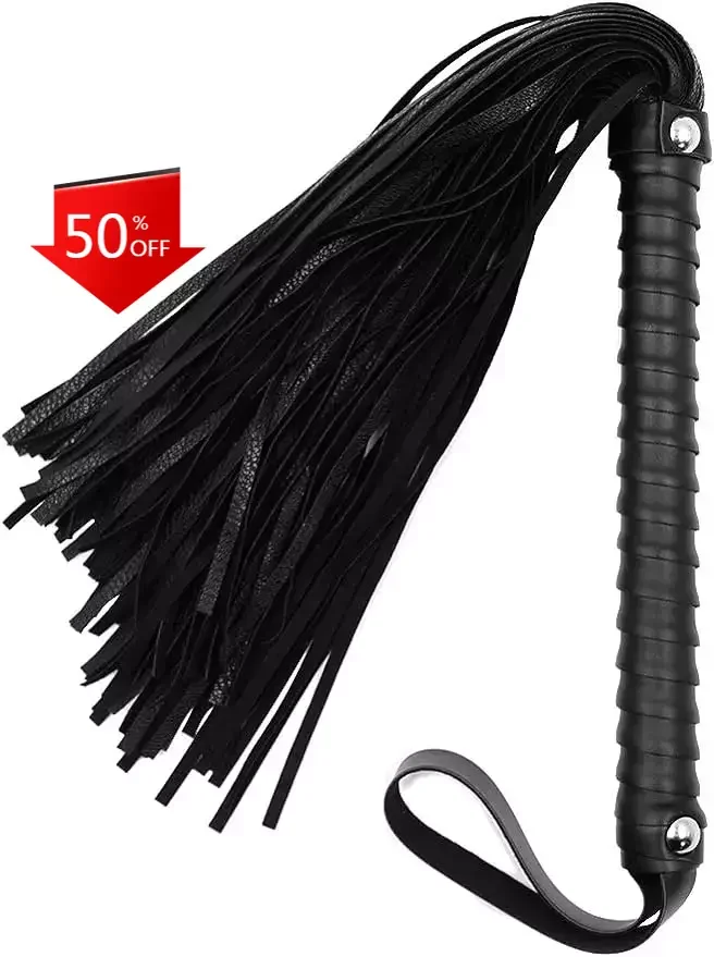 

SM Leather Short Nail Black Belted Sexy Fun Whip Flirting Fantasy Sex Toys Fetish Hand Paddle Kinky Restraint Bondage Role Play