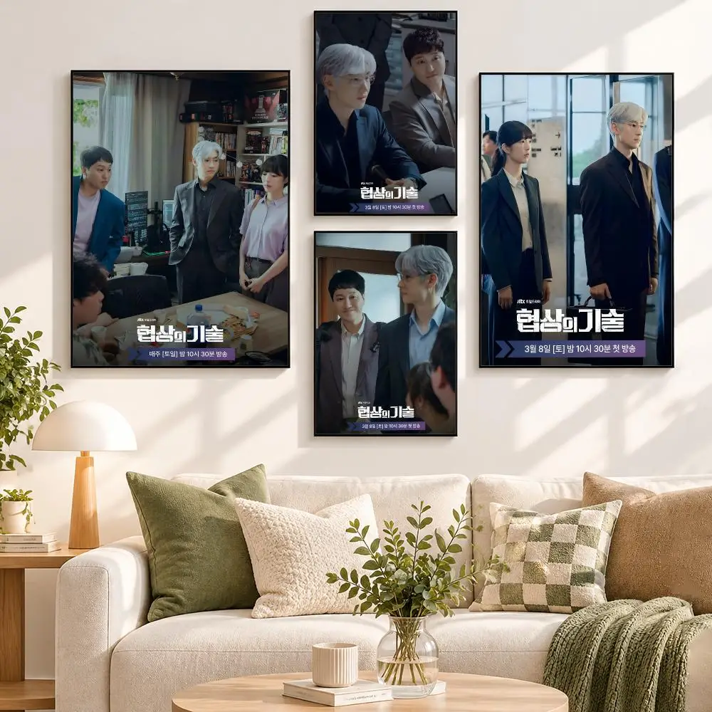 The Art of Negotiation Poster Home Living Room Hallway Sticky Wall Art Waterproof Aesthetic Decor
