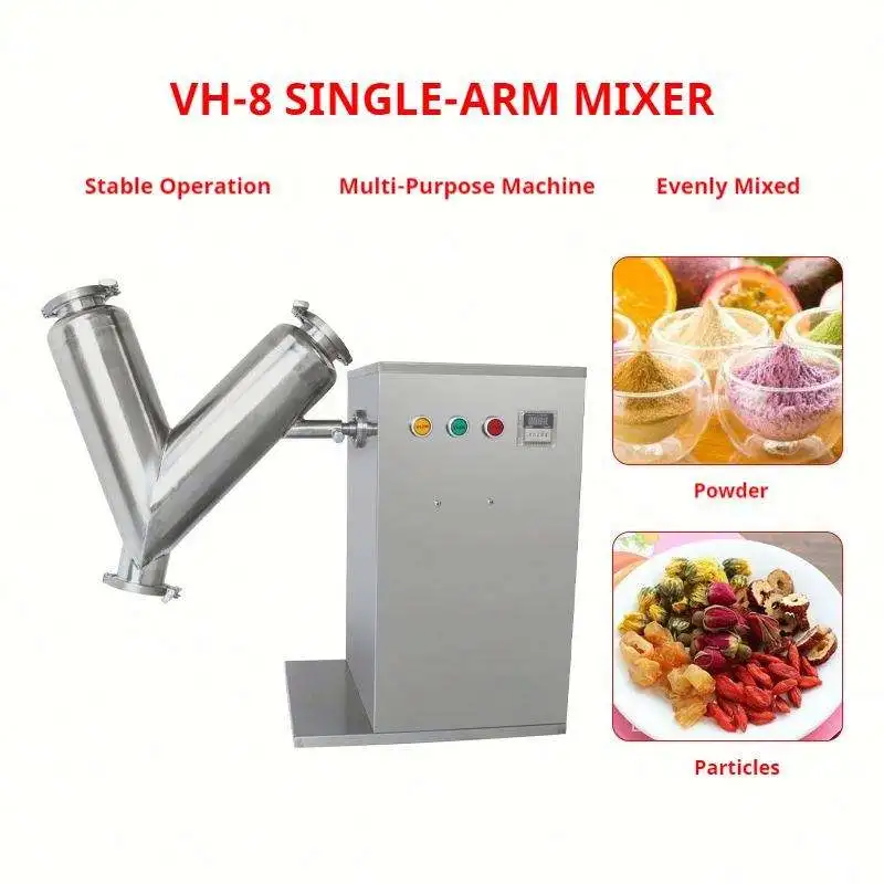 VH2 Lab Mini Small V Blender Mixer Farm Industries V-Shaped Dry Powder Granule Agitator Mixer 220V Lab Powder Blender