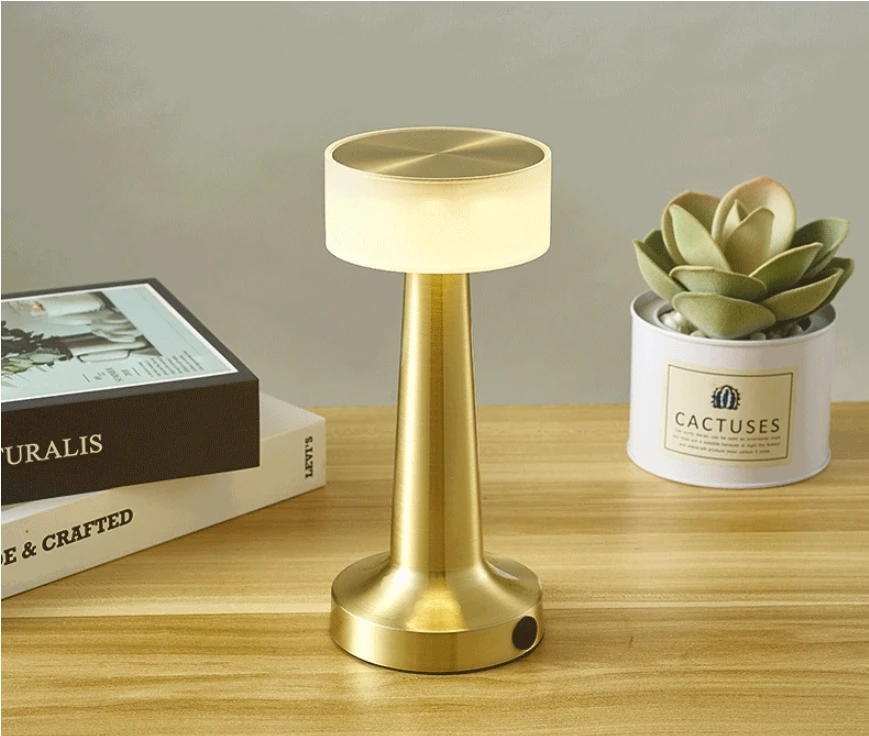 YYHCModern Luxury Table Lamp Eye Protection Reading Desk Lamp Mushroom Bedside LED Table Lamp