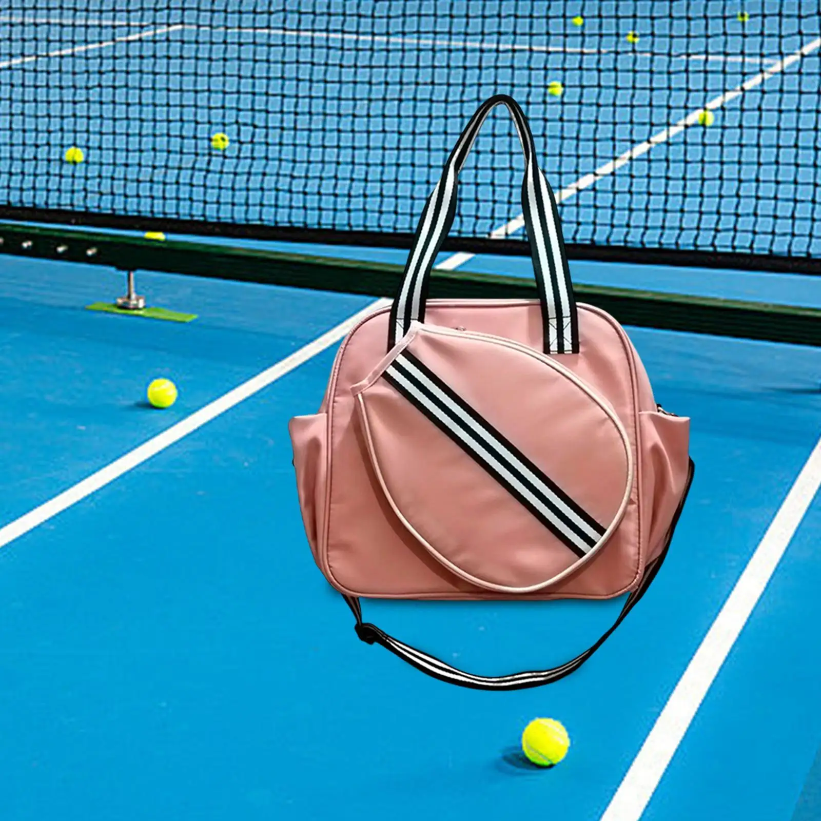 

Сумка для тенниса и пиклбола, легкая спортивная сумка для активного отдыха, унисекс, через плечо, многофункциональная сумка для переноски, сумка для теннисных ракеток