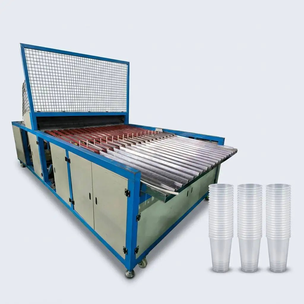 High Speed Fully Automatic Energy Saving Counting Bagging Stacker Industrial Factory Price Plastic Cup Stacking Machine