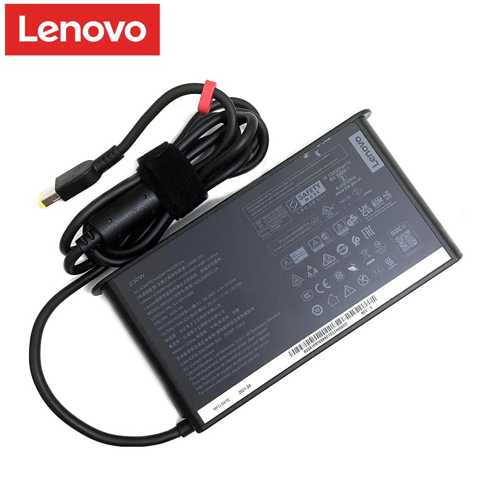 Original ADL230SCC3A Power Adapter 20V 11.5A ADL230SDC3A USB Charger Lenovo THINKPAD T540P W540 P70 P71 P72 P73 Y50-70 R720 Y920