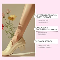 Huile Inhibitrice de Croissance des Poils Naturelle Post-Épilation Soin de la Peau Réduction Longue Durée avec Arbre à Thé et Jojoba pour une Peau Lisse et Soyeuse 5