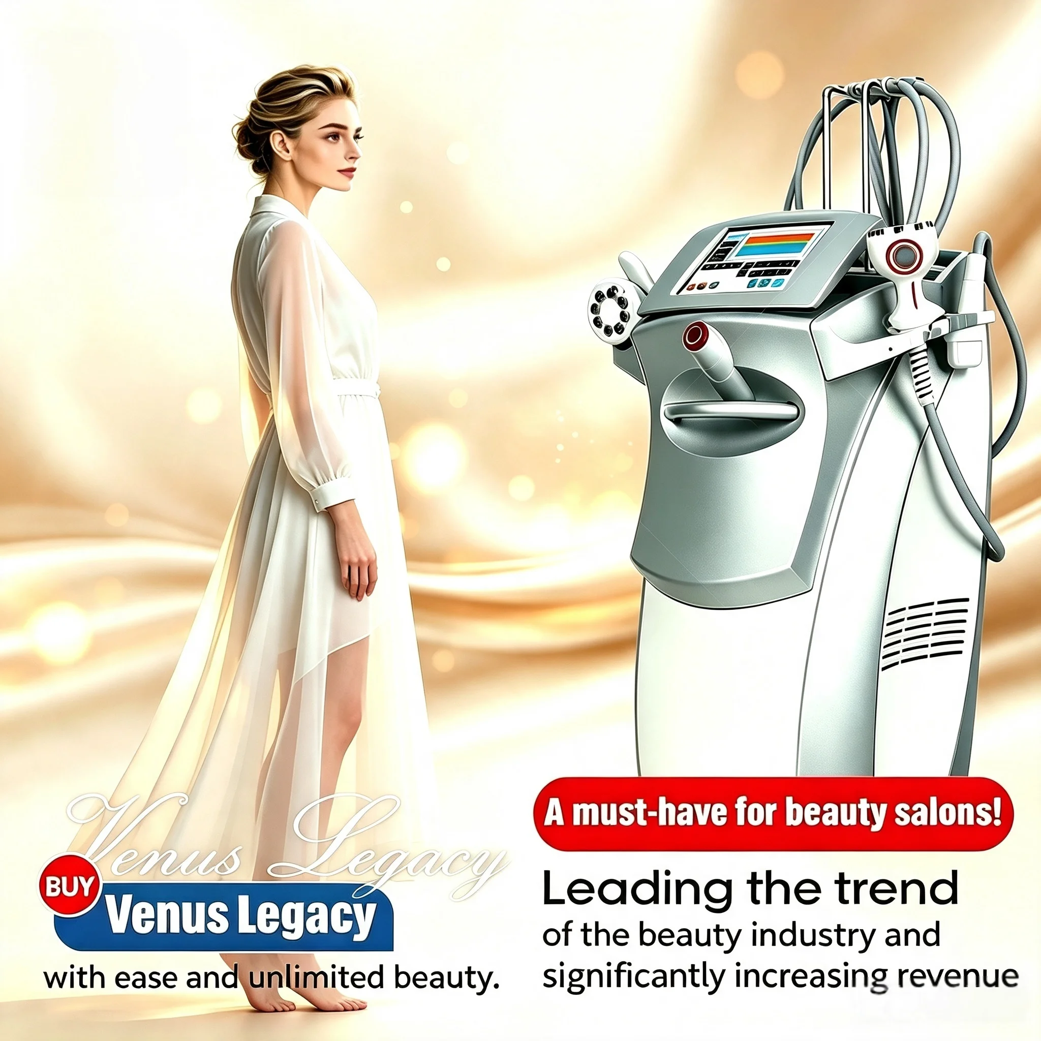 Professional Actimel Venus Legacy Machine Vacuum Slimming Skin Tightening Cellulite Removal Skin Lifting SPA Equipment for Salon
