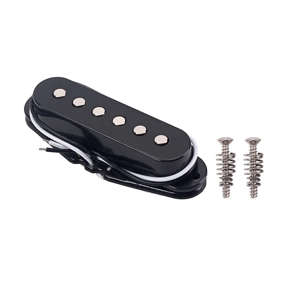 

Single Coil Pickup 48Mm Black Metal Neck Rail Humbucker For Electric Guitar Gmb101A Replacement Guitar Parts Musical