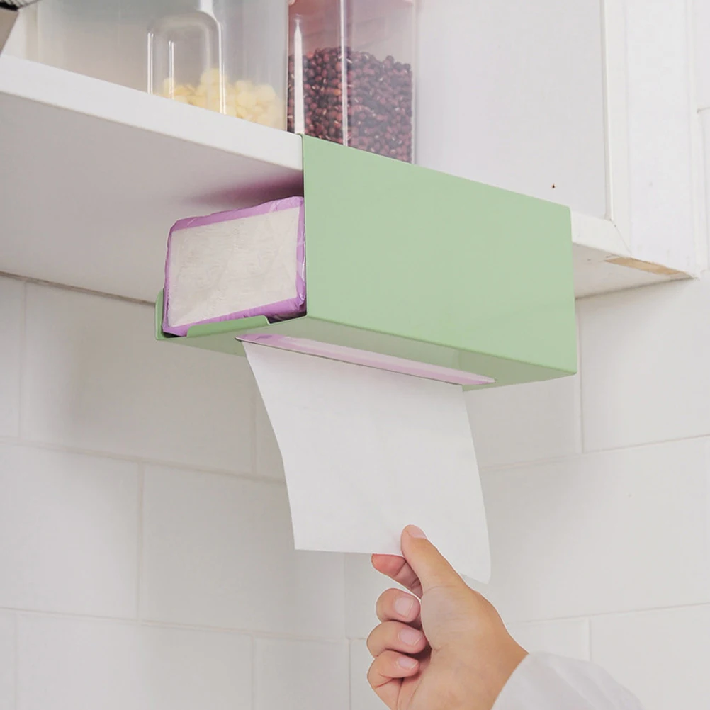 

Modern Iron Paper Holder Storage Mounted Bathroom Tissue Dispenser Napkin Container Drawer ganizer Porcelain Tile