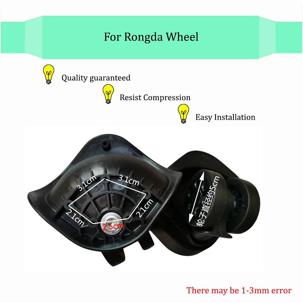 For Rongda G185 Universal Wheel Trolley Case Wheel Replacement Luggage Maintenance Pulley Sliding Casters Slient Wear-resistant