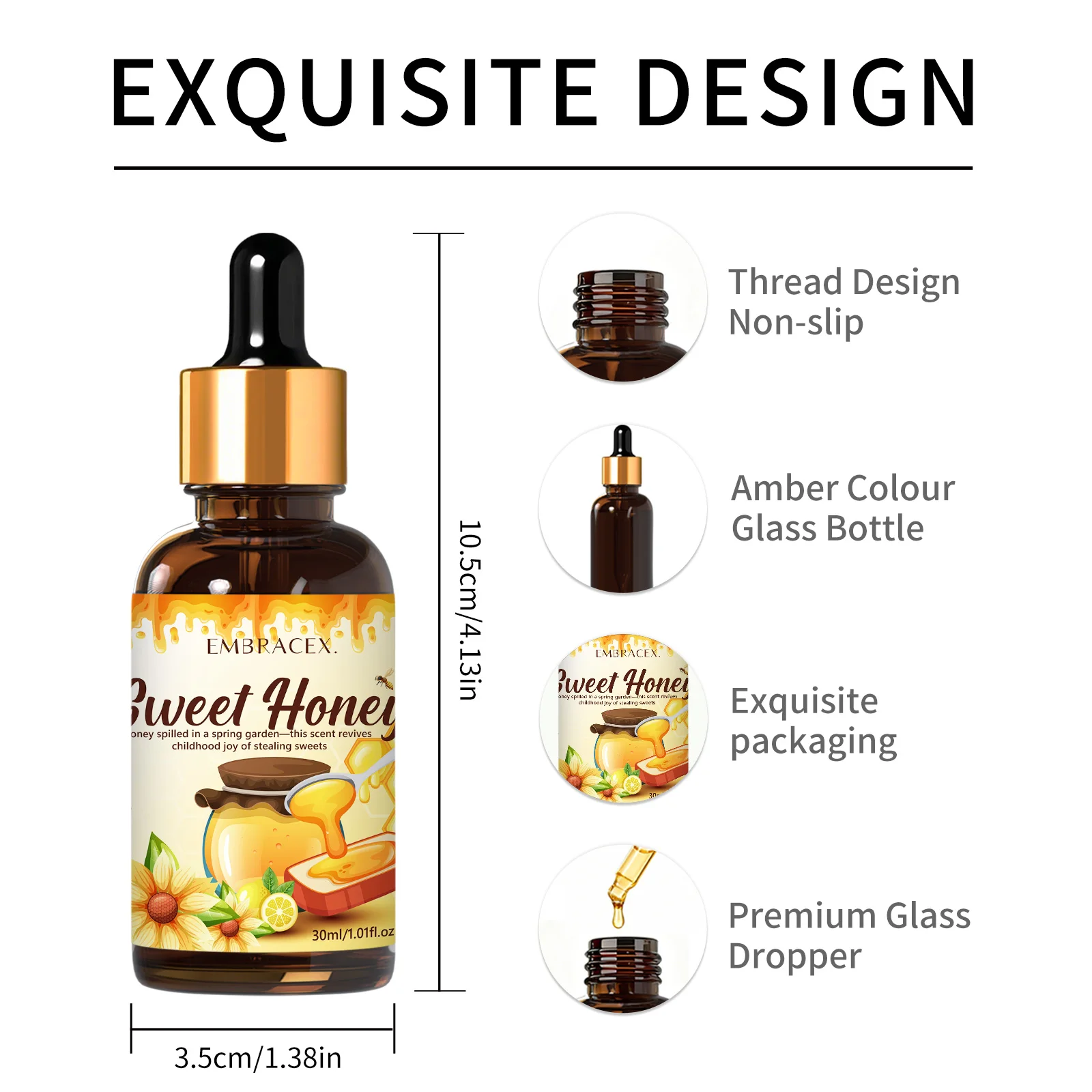 30ml Honey Fragrance Oils Food Fragrance Aroma Oils Car Air Freshener For Diffusers,DIY Projects,Gift for Friends
