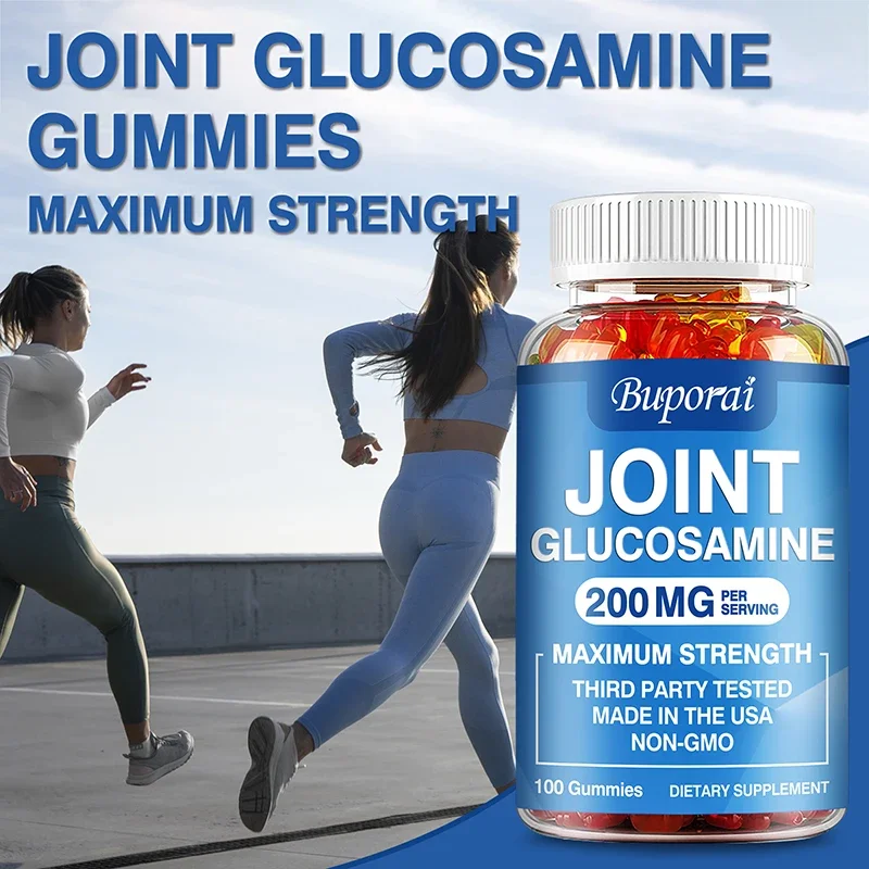 Glucosamine Chondroitin Gummies - Enhances Joint Health, Flexibility Support, Pain Relief