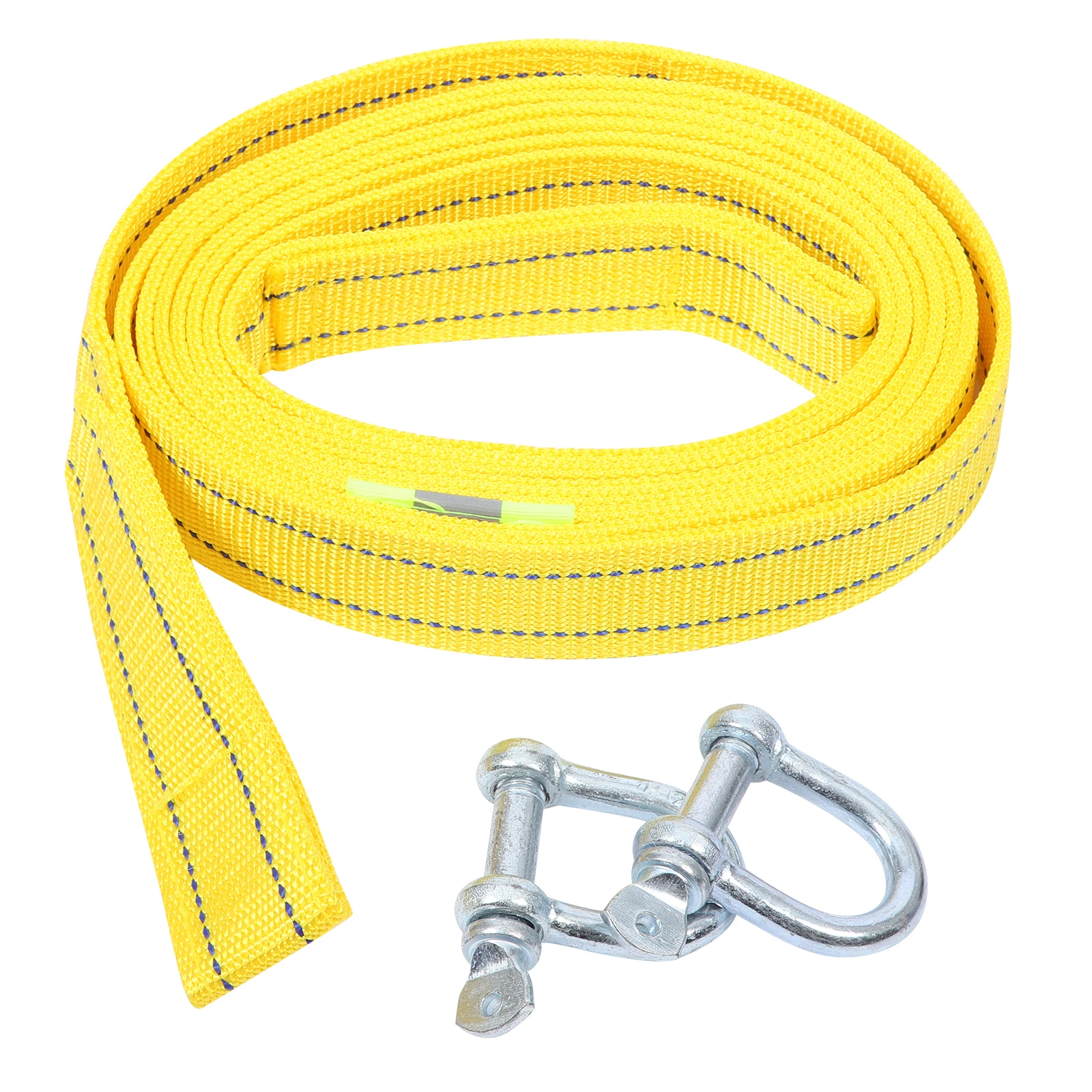 

Night Glow Car Tow Dolly 4-Meter Heavy Duty Towing Strap Durable Wear Resistant Trailer Boat Off-Road Rope Lightweight Outdoor
