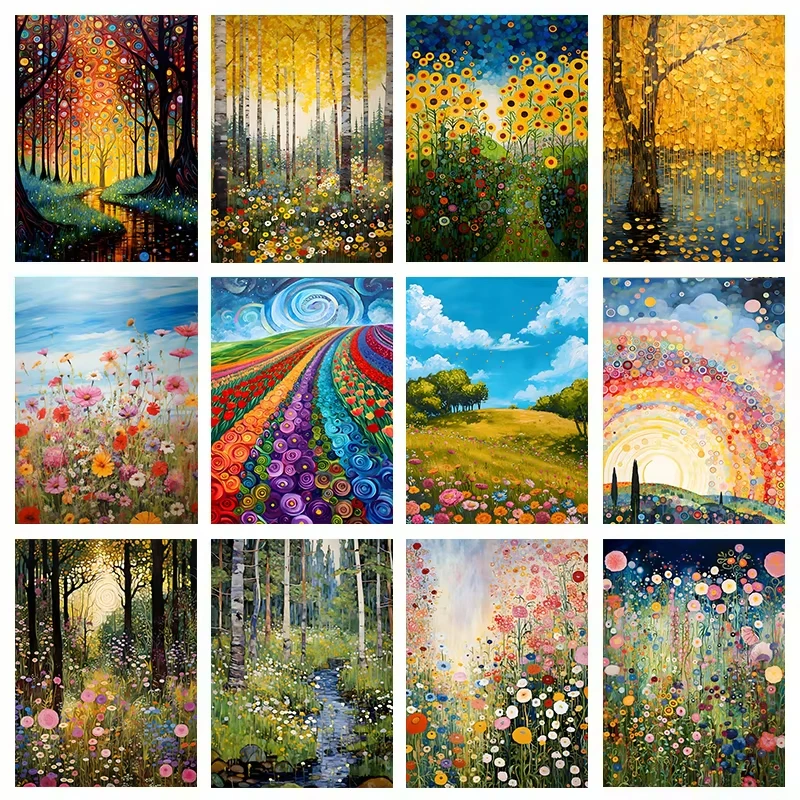 

1000 PCS Jigsaw Puzzles Abstract Flower Landscape Home Decor Games Puzzles Educational Toys Birthday Gifts Toys for Kids