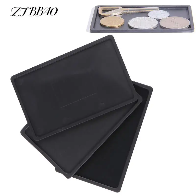 

1Pcs Coin Tray For Card Holde Mini Slim Aluminum Metal Case Wallet Case Purse Card Holder Key Desk Tray