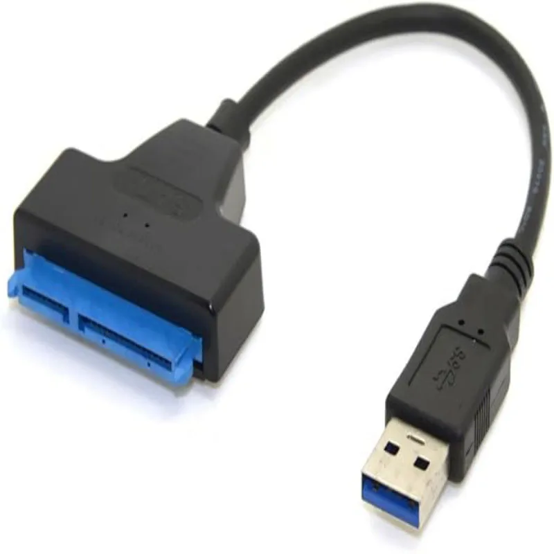 

SATA-to-USB 3.0/2.0 Adapter Cable for 2.5-inch External HDDs and SSDs — Compatible with SATA III (22-pin) and USB 3.0 Interfaces