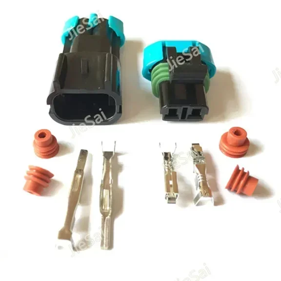15300027 15300002 Female Male GM 2 Pin Weather Pack Waterproof Sensor Fan Electronic Plug Automotive Wiring Connector