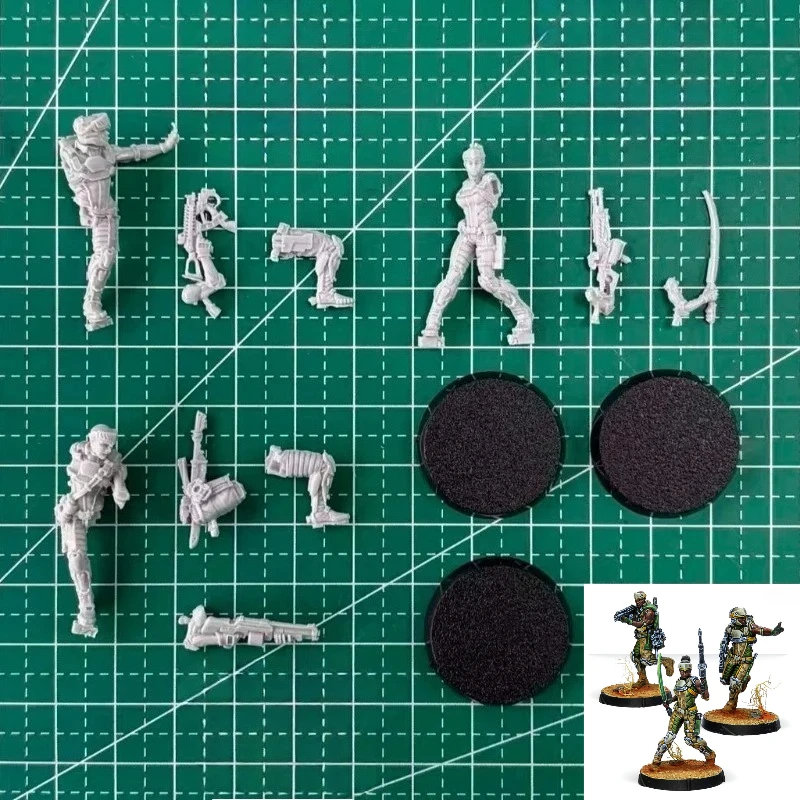 Resin Figure Assembled Model Kit War Game Chess Sub Aeromobile Team Hobby Miniature Toys Unassembled Unpainted DIY Diorama