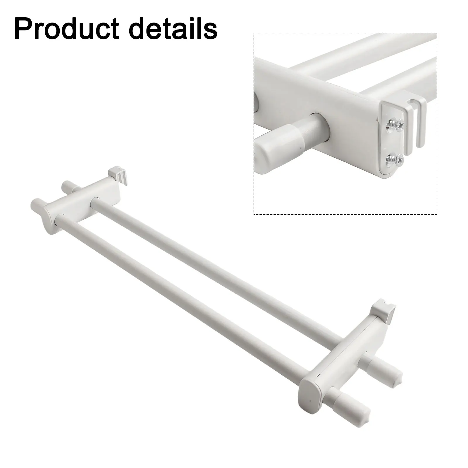 Bathroom Towel Rail Hanging Holder for Heating Radiator For 0 to 2m ABS and Carbon Steel for Bath Towel Storage