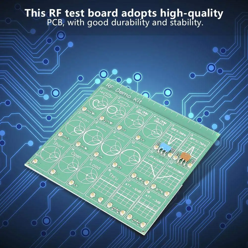 NanoVNA Filter Attenuator VNA Breadboard Network Analyzer Universal Tool RF Test Board Tester Demo Kit Module