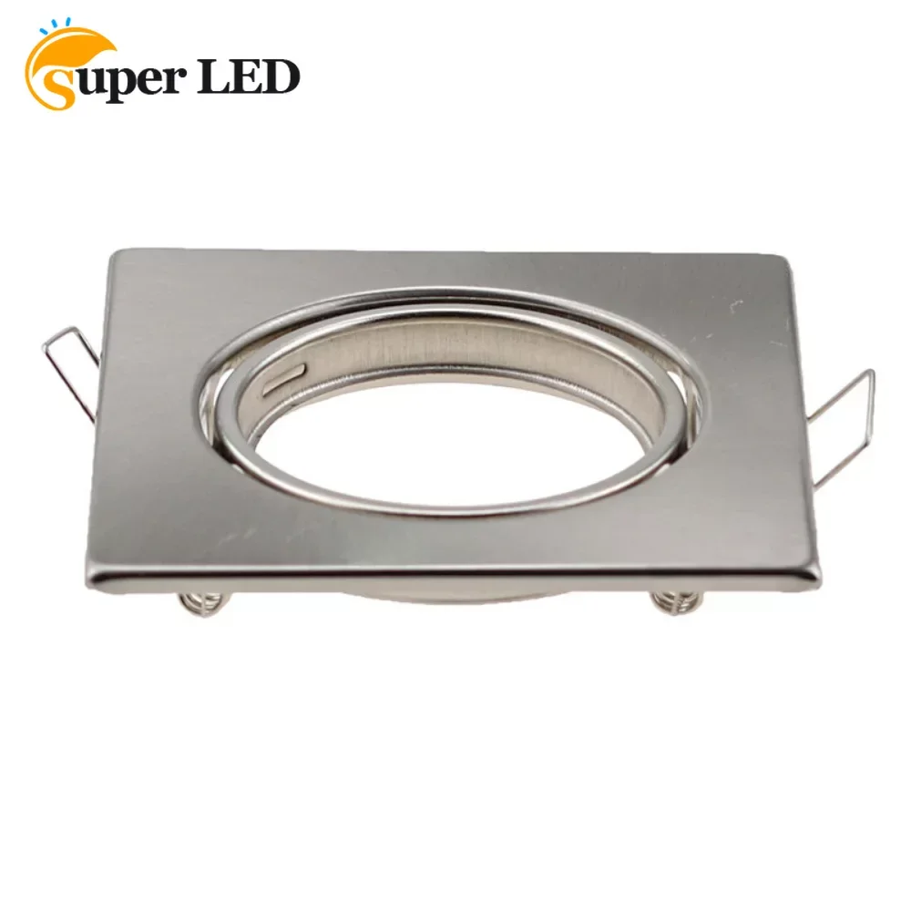 GU10 White Recessed Frame Ceiling Recessed Lamp  Recessed Spotlight Iron Metal Cut Out 60mm