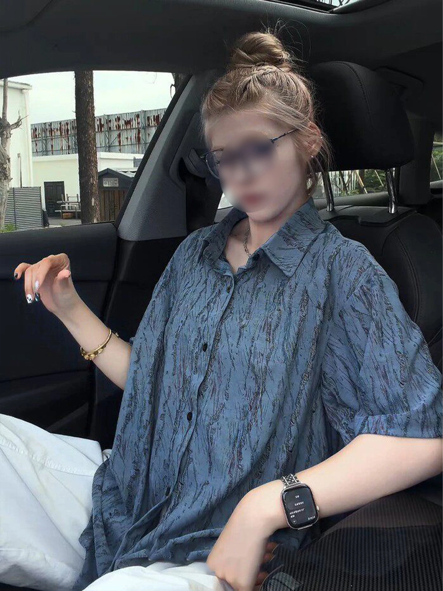 American Dyed Texture Short Sleeve Men's Shirt Summer Lightweight Quick Dry Ice Silk Design Casual Style Breathable Shirt