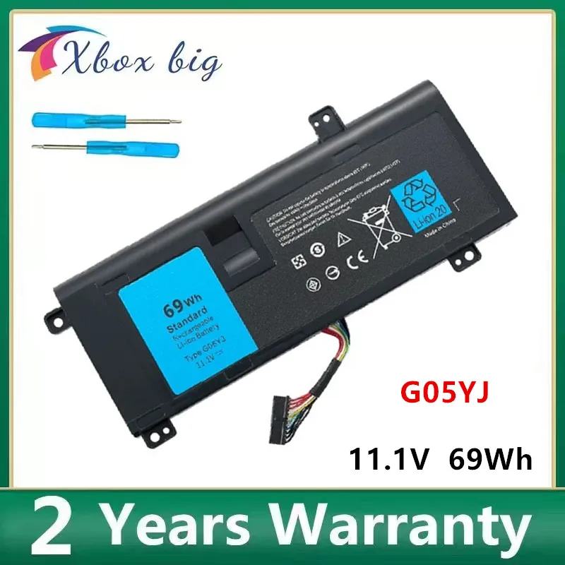 G05YJ Laptop Battery For DELL Alienware 14 A14 M14X R3 R4 Series P39G Alienware 14D-1528  Notebook