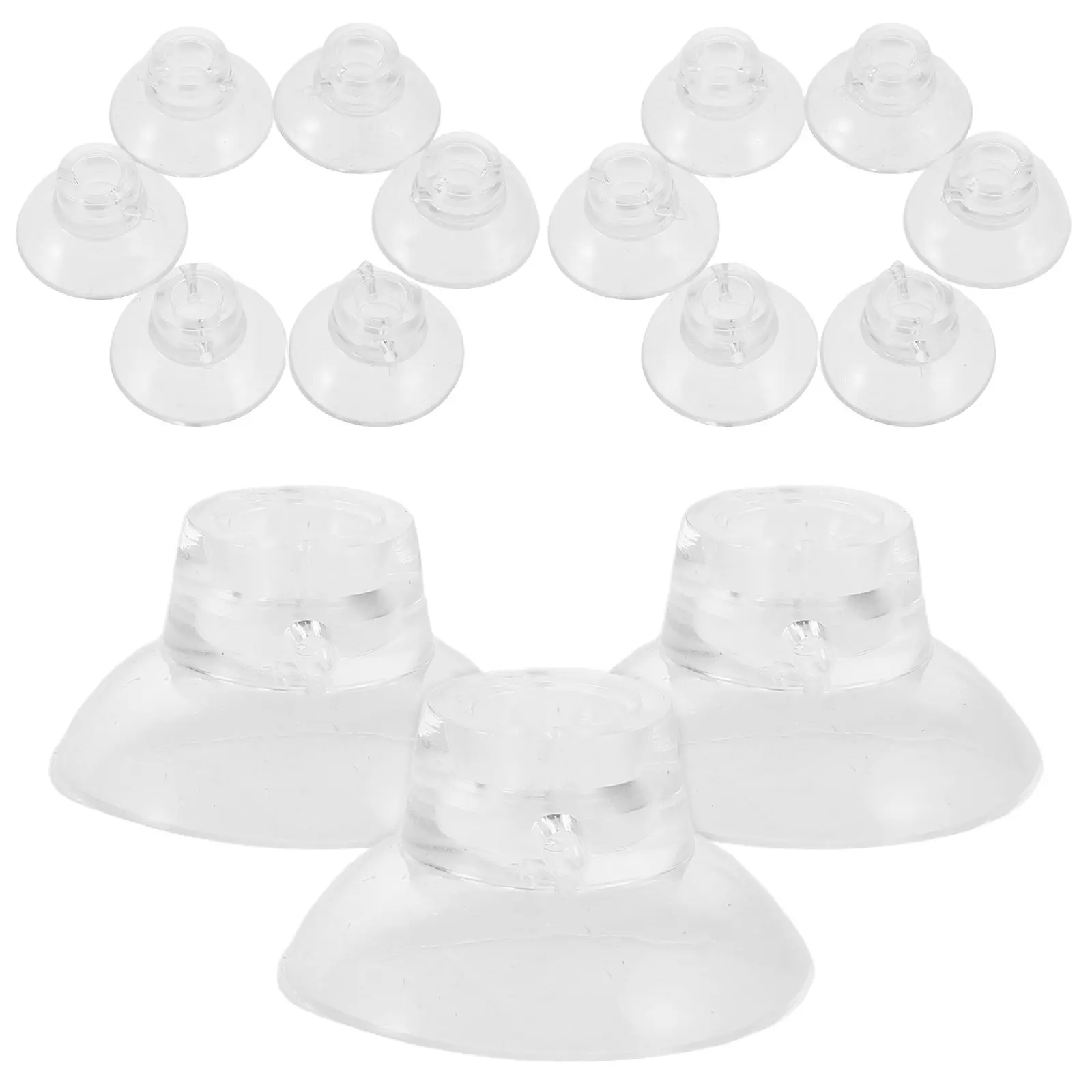 20 ventosas transparentes para acuario, soportes fuertes para plantas, herramientas para peceras, clips para mangueras de aire, soportes para musgo, nidos para camarones